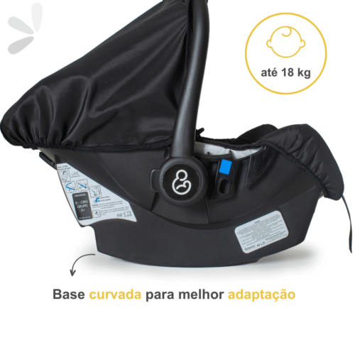 Bebê Conforto Galzerano Grid Preto 0-13 kg Duolee Compatível