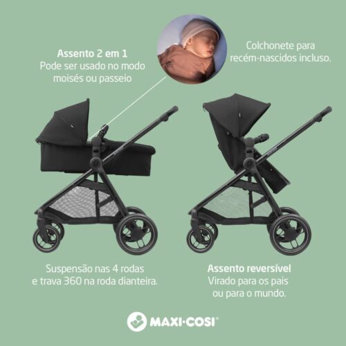 Maxi-Cosi Carrinho De Bebê Anna³ Sparkling Grey